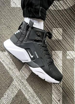 Мужские кроссовки nike huarache acronym "black/white"1 фото