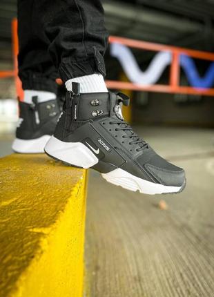 Мужские кроссовки nike huarache acronym "black/white"8 фото