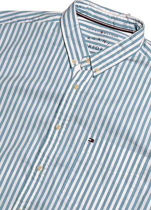 Tommy hilfiger рубашка брендовая oxford органическая2 фото