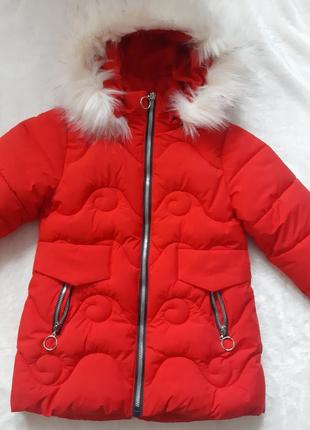 Зимняя курточка для девочки на 4 года4 фото