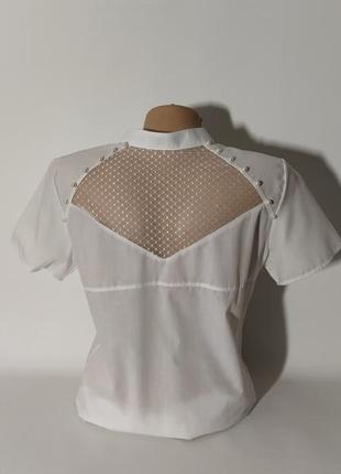 Блуза с оригинальной спинкой2 фото