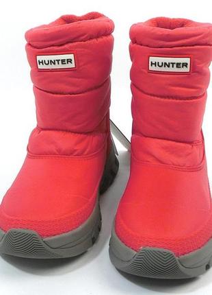 Hunter women's original insulated short snow boots red chilli wfs2106wwu-rdc