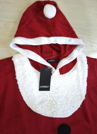 Новорічний светр сантаус від livergy в розмірі l2 фото