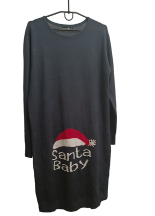 Тепла різдвяна сукня для вагітних boohoo плаття на новий рік santa baby