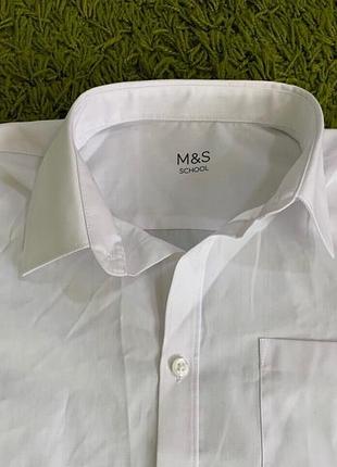 Белая рубашка marks&spencer на 13-14 лет 3