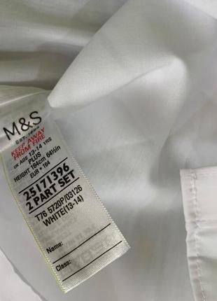 Белая рубашка marks&spencer на 13-14 лет 4