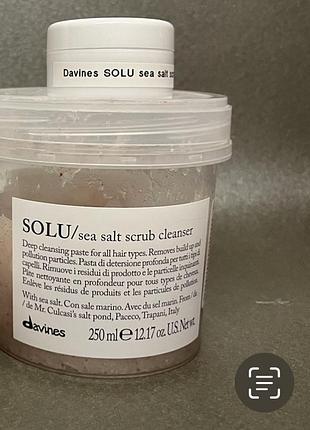 Davines solu sea salt scrub скраб для кожи головы
