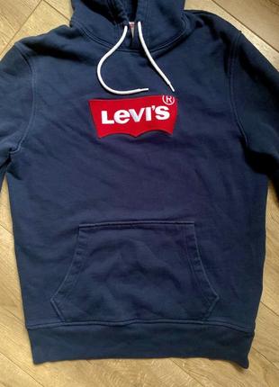 Кофта худи levi’s batwing logo hoodie. оригинал. s7 фото