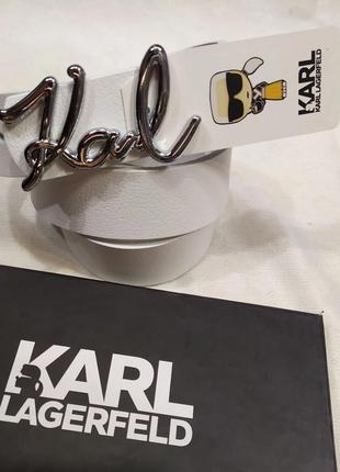 Ремень 4см женский белый кожа, ремень в стиле karl lagerfeld карл лагерфельд кожаный ремень женский с коробкой, ремень женский8 фото