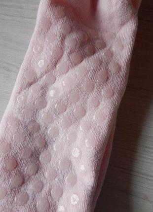 Шкарпетки теплі з антиковзкою підошвою ovs рожеві6 фото