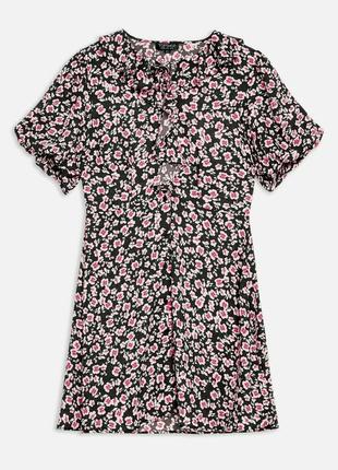 Летнее платье в цветочный принт на пуговицах от topshop10 фото