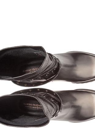 Кожаные демисезонные осенние весенние женские ботинки с ремнями carlo pazolini6 фото