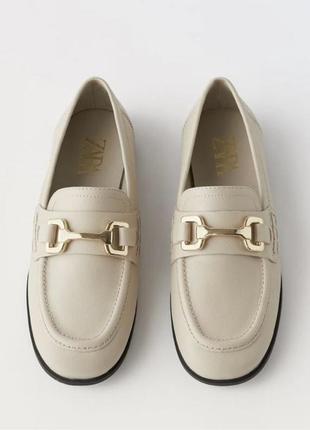 Лоферы туфли мокасины zara