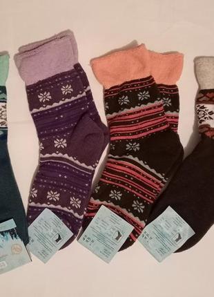 Жіночі теплі шкарпетки, махрові шкарпетки, шкарпетки з вільною резинкою, жіночі махрові теплі носочки5 фото