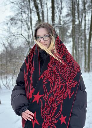 Шарф, dragon scarf, streetwear