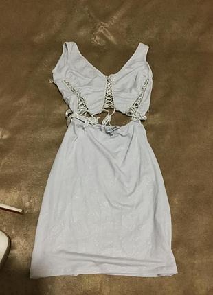 Сексуальна ночнушка на шнурівці спереду, відкрита спинка обяжку