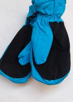 Краги детские перчатки непромокаемые зимние варежки теплые 4-6 лет