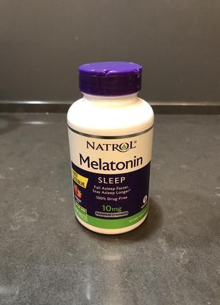 Natrol melatonin sleep fast dissolve 10mg мелатонин американский 95 таблеток