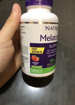 Natrol melatonin sleep fast dissolve 10mg мелатонин американский 95 таблеток3 фото