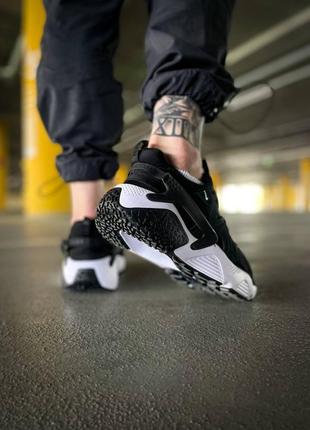 Мужские кроссовки nike air huarache craft"black/white"8 фото