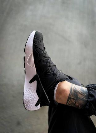 Мужские кроссовки nike air huarache craft"black/white"6 фото