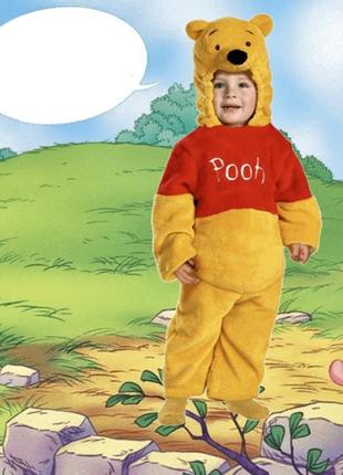 Карнавальный костюм меховый с головой медвежонка винни пуха winnie the pooh george (англия)