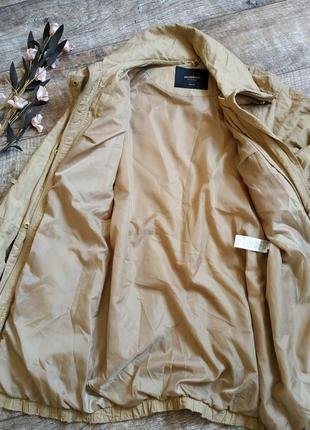 Куртка-парка ветровка от reserved/цвет кемел/метализированая ткань-м6 фото