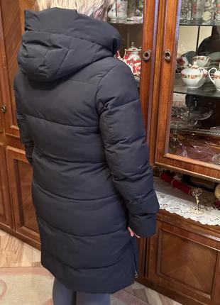 Зимний плащ, пальто, длинная куртка, теплая, зимняя, пуховик, экопух2 фото