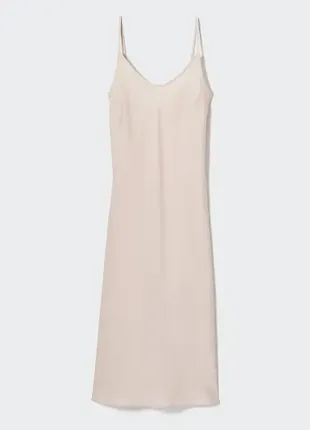 Платье слип-дрес uniqlo размер s 36 (455681) satin camisole dress7 фото