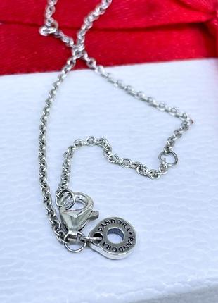 Колье пандора ожерелье кулон подвеска круг камней двойной круг с камнями камешками новое с биркой серебро проба 9255 фото
