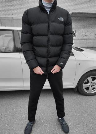 Зимний пуховик The north face 600 черный❄️