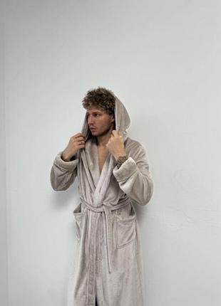 Чоловічий м’який та ніжний халат m-2xl5 фото