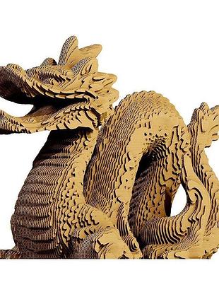 3d пазл конструктор картонний cartonic dragon дракон 126 деталей