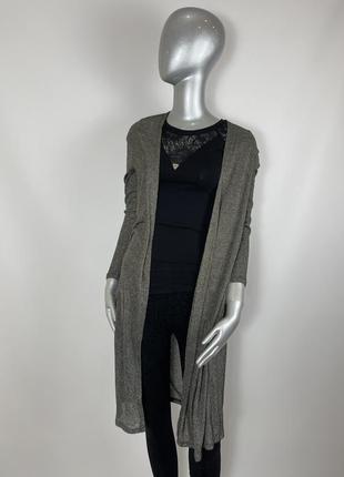 Довгий кардиган з люрексом xs