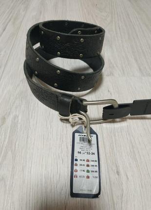 Качественный кожаный  ремень  jack & jones португалия оригинал