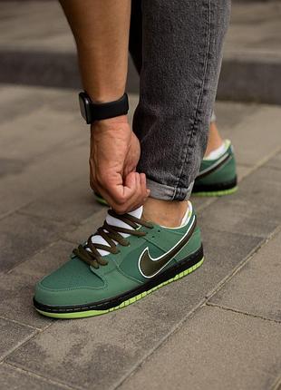 Мужские стильные кроссовки n!ke sb dunk low concepts green lobster