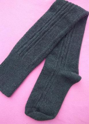 Високі шкрстяні гольфи під чоботи3 фото