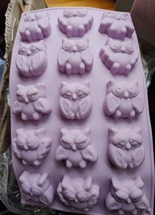Форма для  выпечки, желе, конфет совы