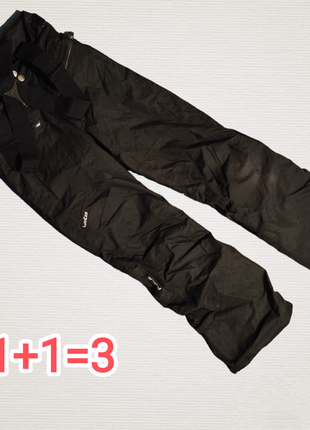 Гірськолижні штани чорні на підтяжках 125-132 см на 8 років
