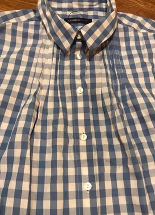 Стильная блузка рубашка в клетку limited ( m&s) р.м/10/384 фото