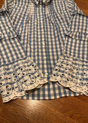 Стильная блузка рубашка в клетку limited ( m&s) р.м/10/386 фото