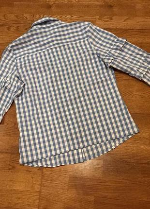 Стильная блузка рубашка в клетку limited ( m&s) р.м/10/389 фото