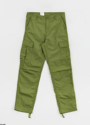 Штани карго carhartt wip regular cargo pants оригінал чоловічі хакі брюки i0158753 фото