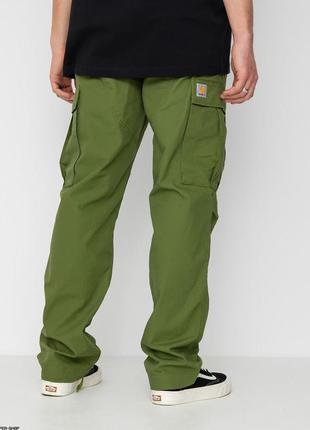 Штани карго carhartt wip regular cargo pants оригінал чоловічі хакі брюки i0158752 фото