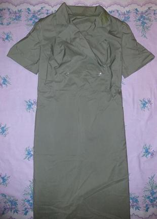 Плаття кольору хакі і потайними кишенями 18-20
