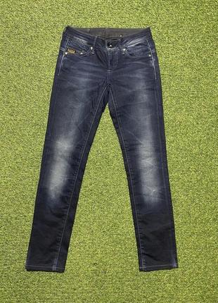 Женские темно синие джинсы от известного бренда g star raw размер 25х32