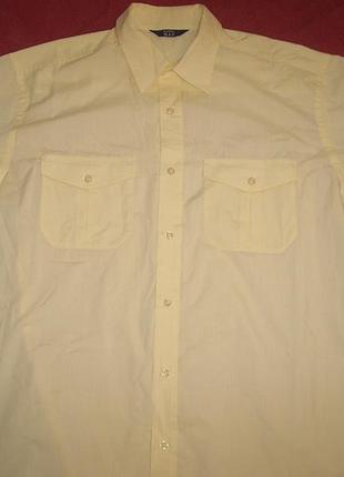 Сорочка біла з коротким рукавом на великого чоловік. н. l - 44\46 - premier man