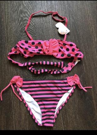 Розовый купальник на девочку
