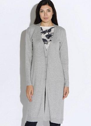 Довгий сірий кардиган від top secret накидка