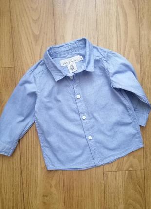 Рубашка h&m на 6-9 мес 2